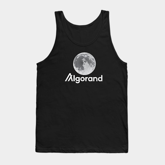 Algorand ALGO Crypto Coin Full Moon Tank Top by TGKelly